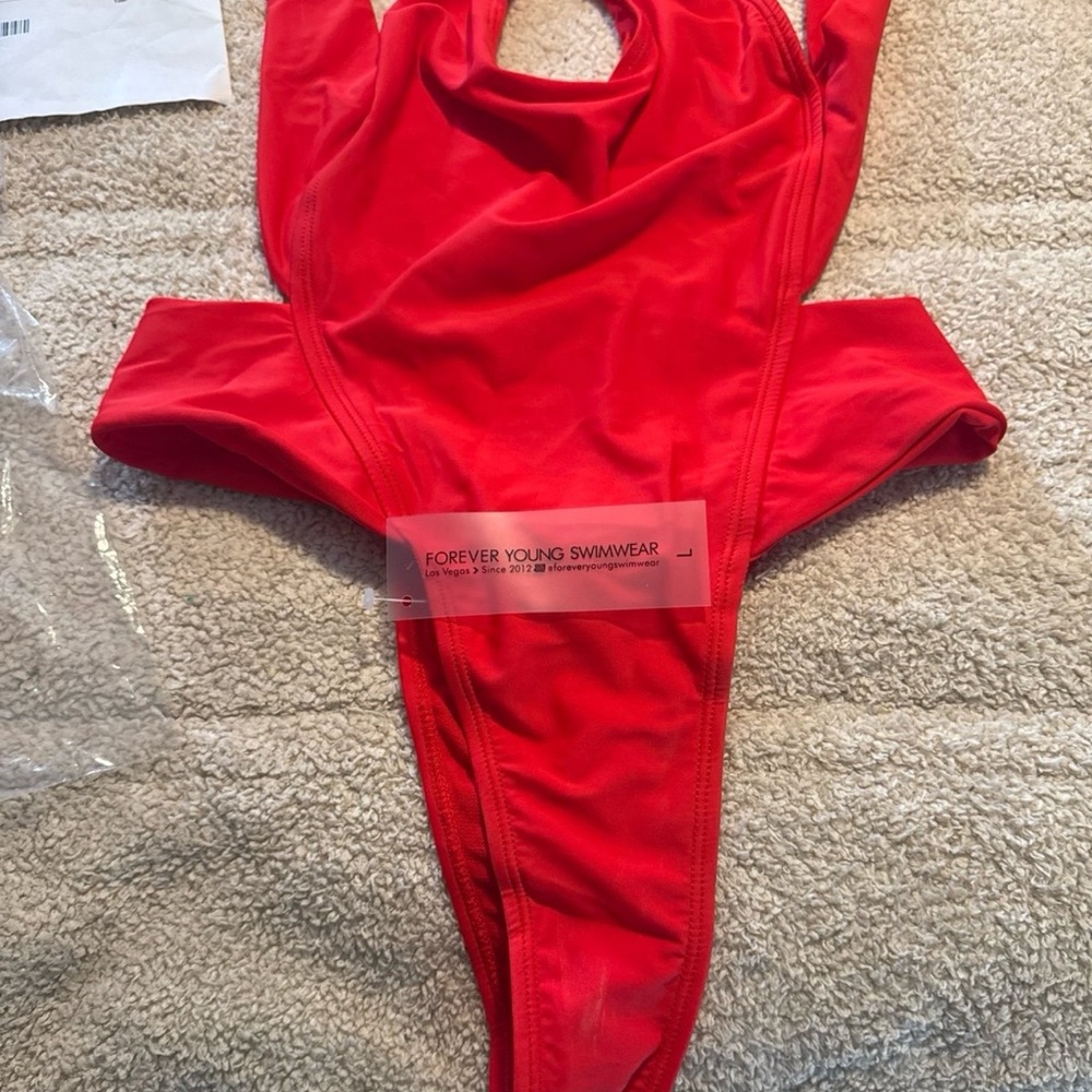 Forever Young Red Swimsuit View 3